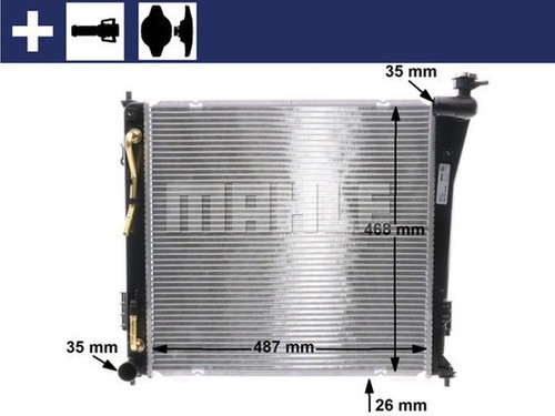 Mahle coolant radiator simple - coolant,