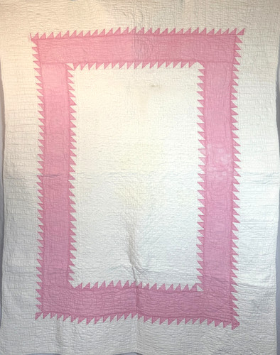 Antique 1880s pink - pink, white