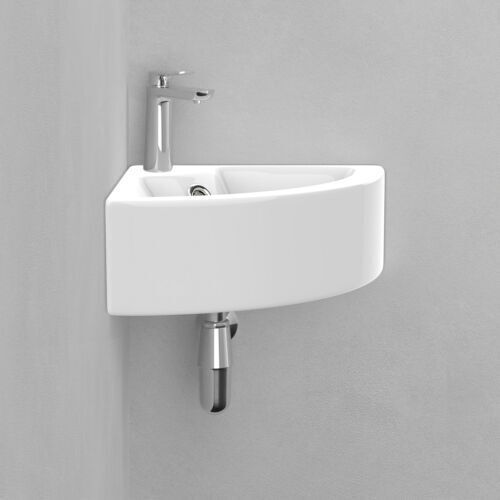 Small quarter corner basin - small,