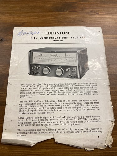 Eddystone radio receiver - eddystone,