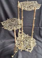 ANTIQUE PLANT STAND 3 PIERCED