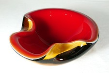 Murano Sommerso Glass Bowl Barbini Vintage Retro c1960s