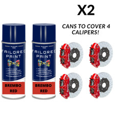 X2 BREMBO Heat Resistant Aerosol Spray Caliper Caliber Paint Tiziano Red Gloss