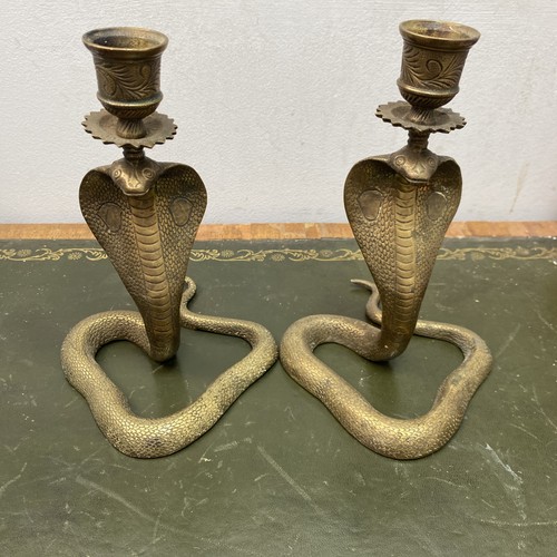 Pair indian brass pythons - pair,