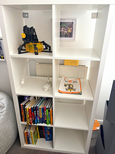 White ikea kallax - kallax, shelving