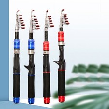 Telescopic Fishing Rod 38cm for Easy Transport with 1 8m and 2 1m Lengths