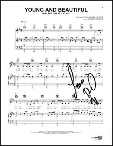 Lana del rey signed - del,