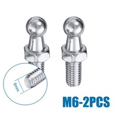 2Pcs 10mm M6 Universal Metal