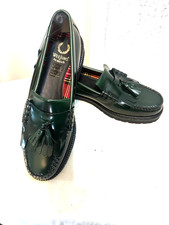 G.H.Bass Weejuns Men's Bottle Green Tassel FP X Penny Loafers Shoes £190 Authent