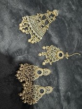 Gold Earrings Tikka and Jumar
