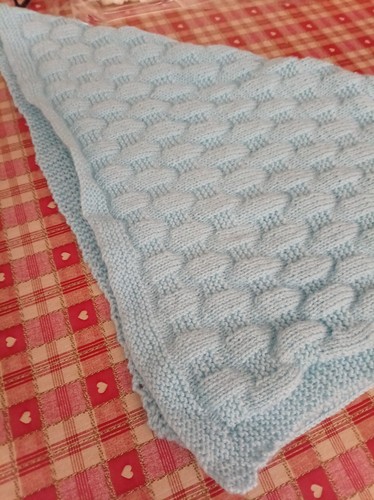 Basket stitch baby blanket - basket,