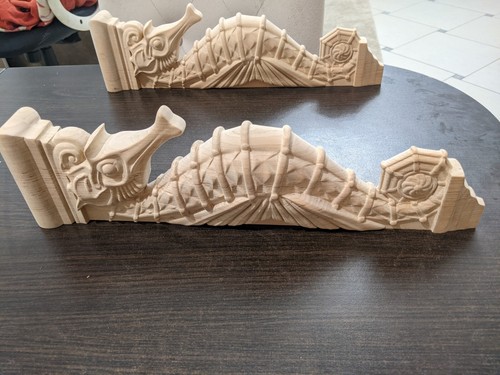Large seahorse corbel - large,