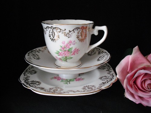 Balfour bone china trio - bone,