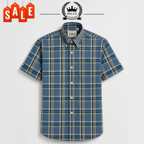 Relco grey check - relco, short