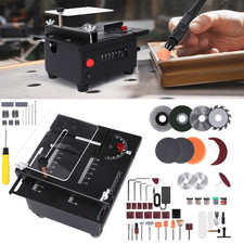 Mini Table Saw Woodworking Cutting Tool Polish Machine Kit Bench Saw Multi DIY