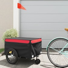 WALPLUS Bike Trailer Black Red