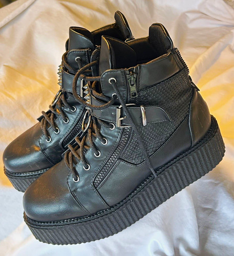 Demonia creeper 566 black - demonia, v-creeper-566