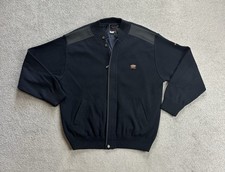 PAUL & SHARK men's jacket size XL wool cardigan knit yachting logo 25803 Blue