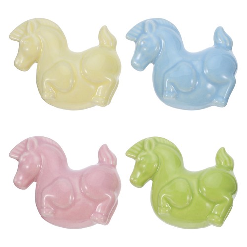 Pcs ceramic horse cupboard - 4,