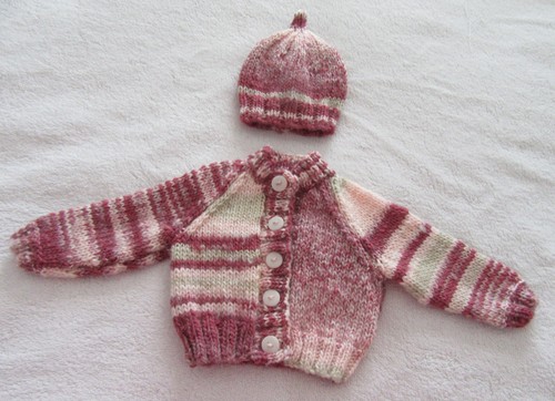 Hand knitted soft - cardigan, &