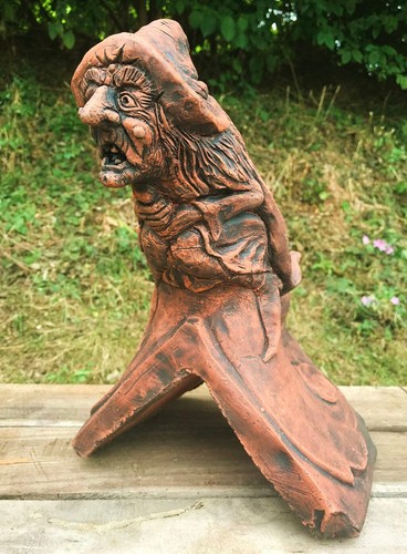 Witch roof finial angled - witch, 90°