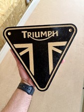 Triumph Motorcycle Sign Wall