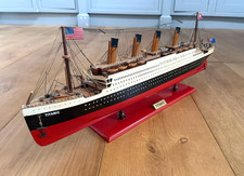 Large Vintage Model Titanic 82cm x 31cm x 10cm on Stand