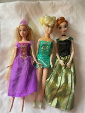 Disney Princess Anna, Rapunzel and Tinkerbell collectors Disney dolls