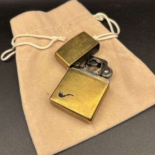 Zippo pipe lighter brushed - zippo,