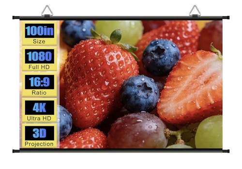100 inch projector screen - inch,
