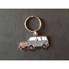 Toyota Land Cruiser LJ70 BJ70 FJ70, FJ BJ LJ 70 J70 Profile Keychain (Grey)