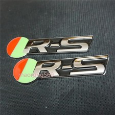 2x Chrome Glossy Black Silver