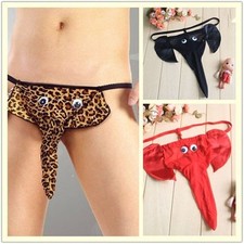 Sexy Mens Pouch Briefs Thongs Novelty Fun Underwear  Panties Stag Night Leopard