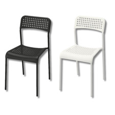 IKEA Dining Chairs - ADDE Kitchen Living Room Chairs - Stackable Airy Chairs