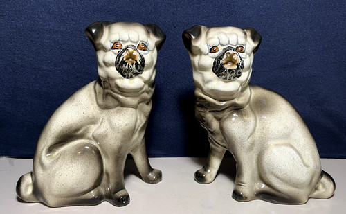 Pair vintage staffordshire - of,