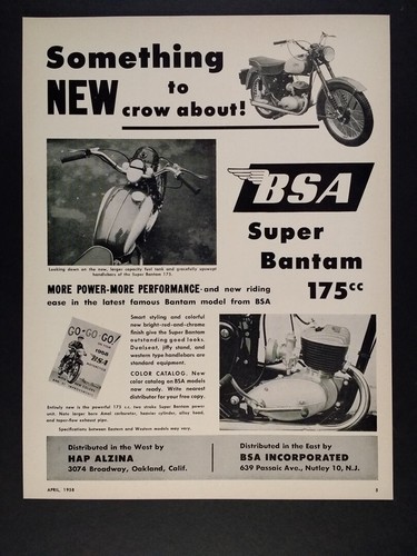 1958 bsa super bantam 175 - super,
