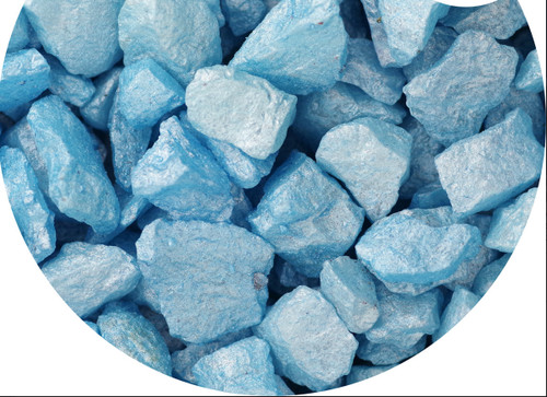 Blue silk quartz glass - blue,