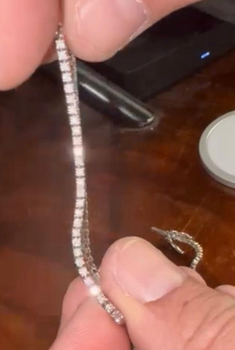 18k white gold diamond - white, tennis