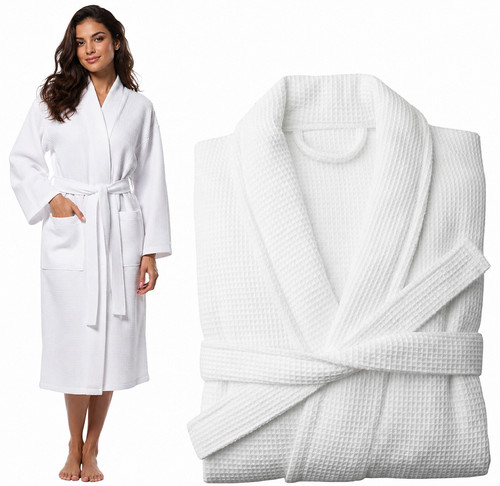 Unisex waffle bathrobe 100 - waffle, 100%