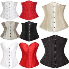 Women Lace Up Boned Underbust
