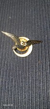 Vintage Enamel Owl Pin