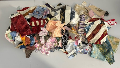 Quilt scraps grab - quilt, bag