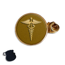 DOCTOR CADUCEUS MEDICAL SYMBOL ENAMEL LAPEL PIN BADGE GIFT