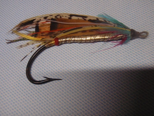 Vintage gut eyed salmon - fly,