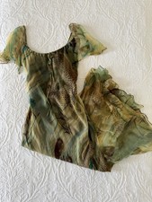 Rene Derhy Green Safari Dress