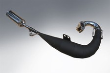 LAMBRETTA EXHAUST PIPE TAFFY STYLE EXPANSION  IN BLACK STEEL FREE DELIVERY