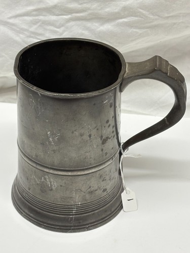 Vintage pewter quart - 1,