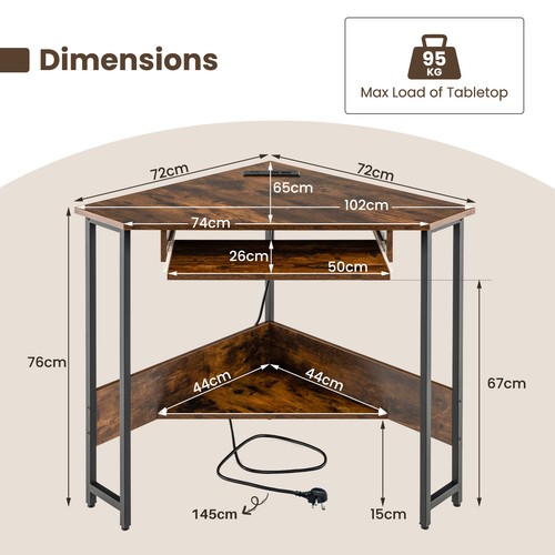 Desk triangle laptop - desk,