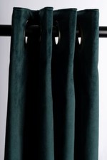 THICK PLUSH VELVET MADE TO MEASURE BESPOKE PAIR EYELET CURTAINS HANDMADE IN UK