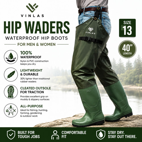Vinlas hip waders - vinlas, size